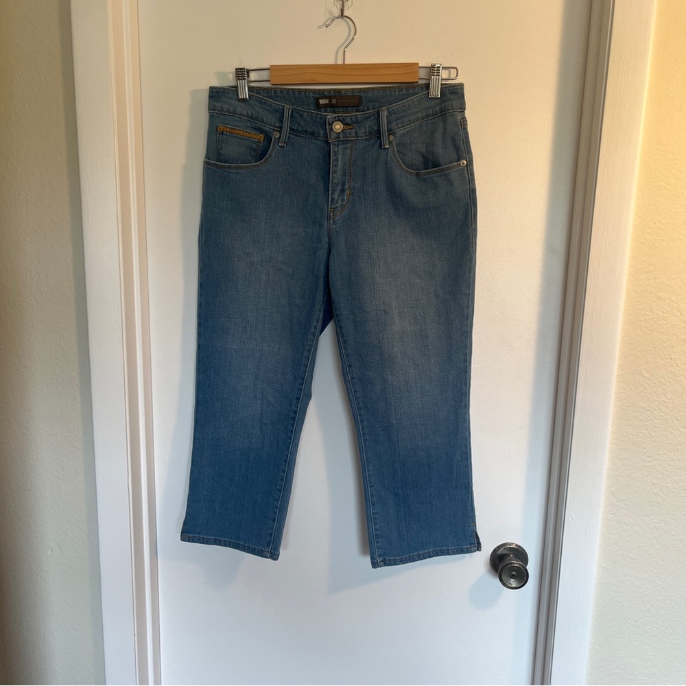 Levi's Cropped Denim with‎ Crochet Detail, 30